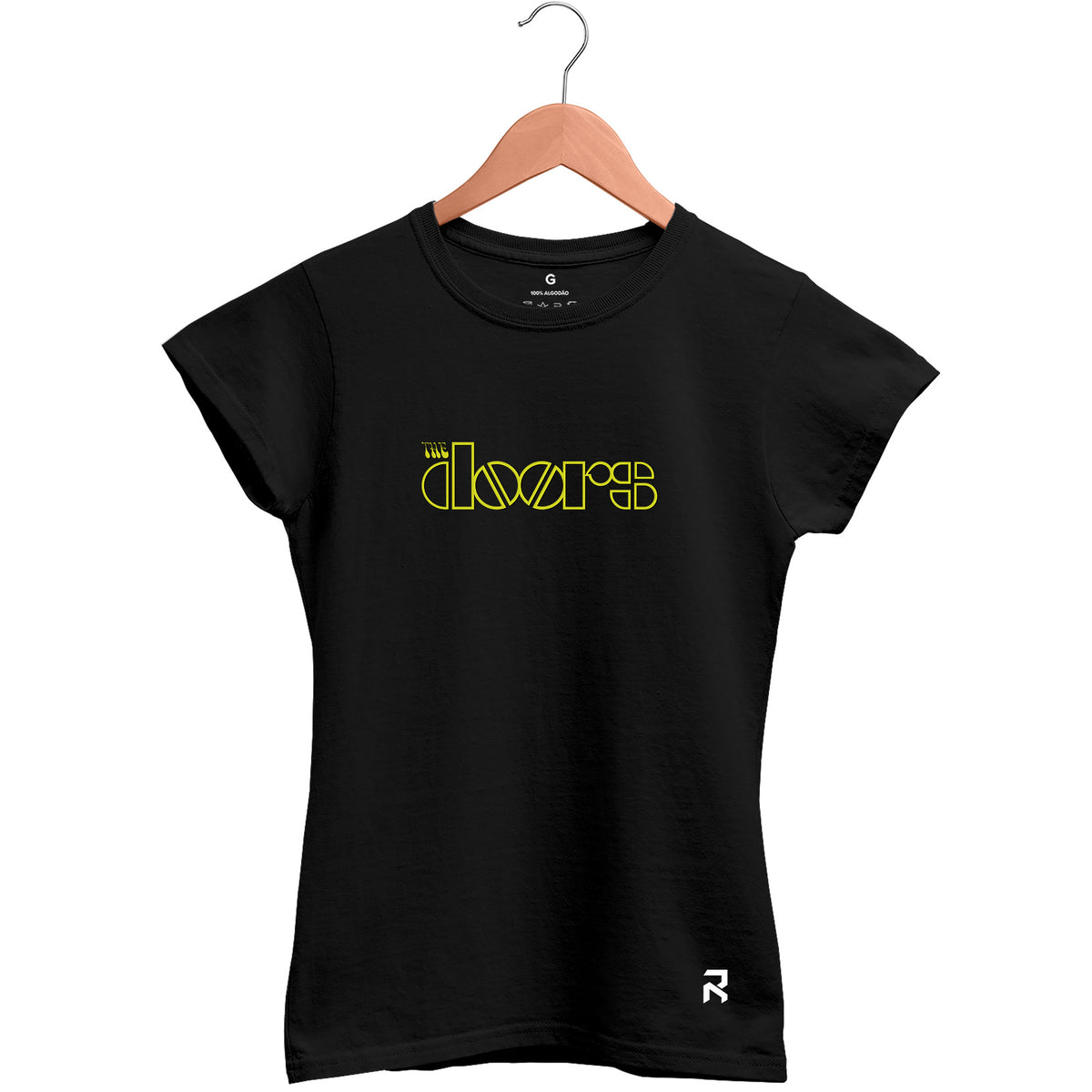 Camiseta Baby Look Feminina Logo The Doors