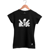 Camiseta Baby Look Feminina ACDC Homer