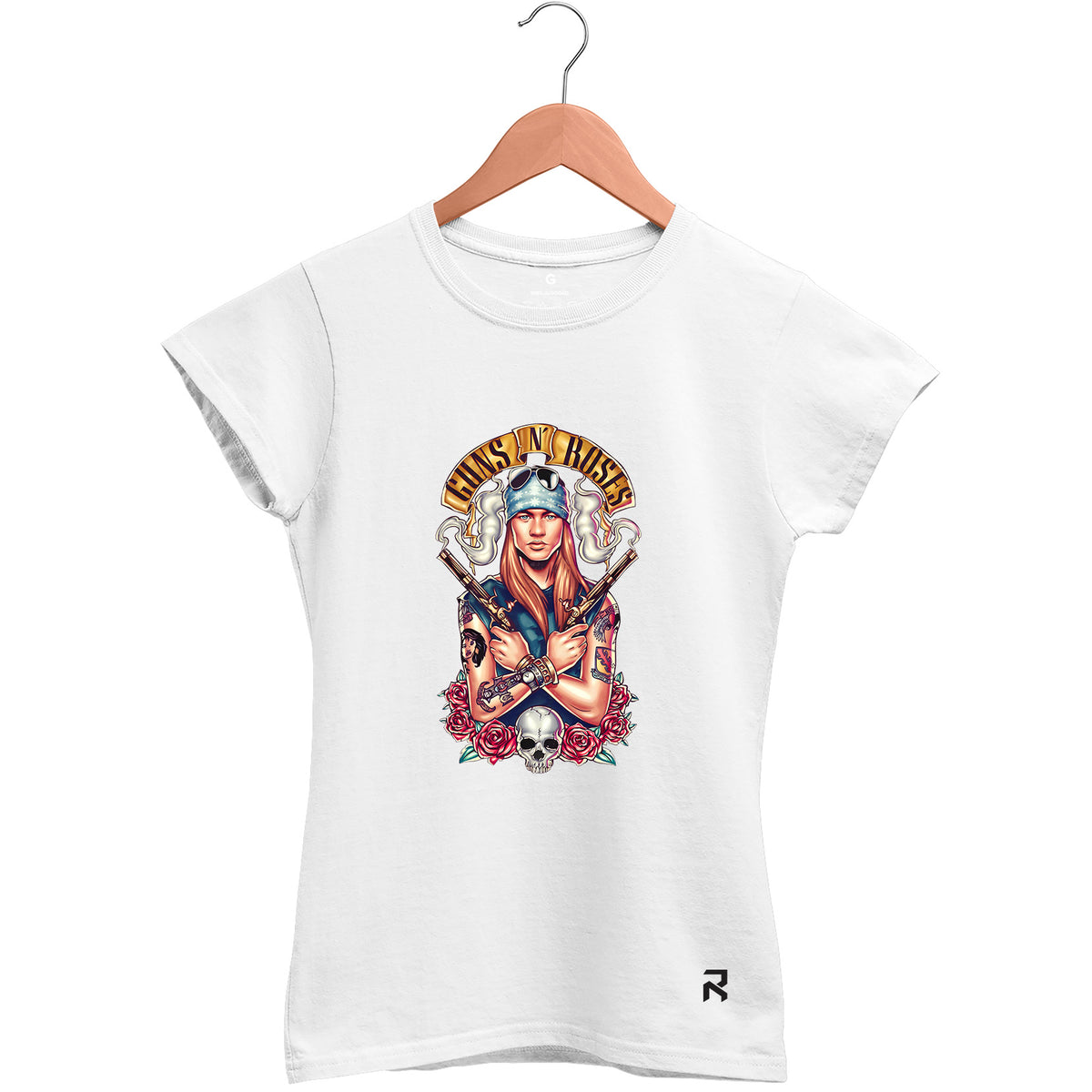 Camiseta Baby Look Feminina Axl Guns