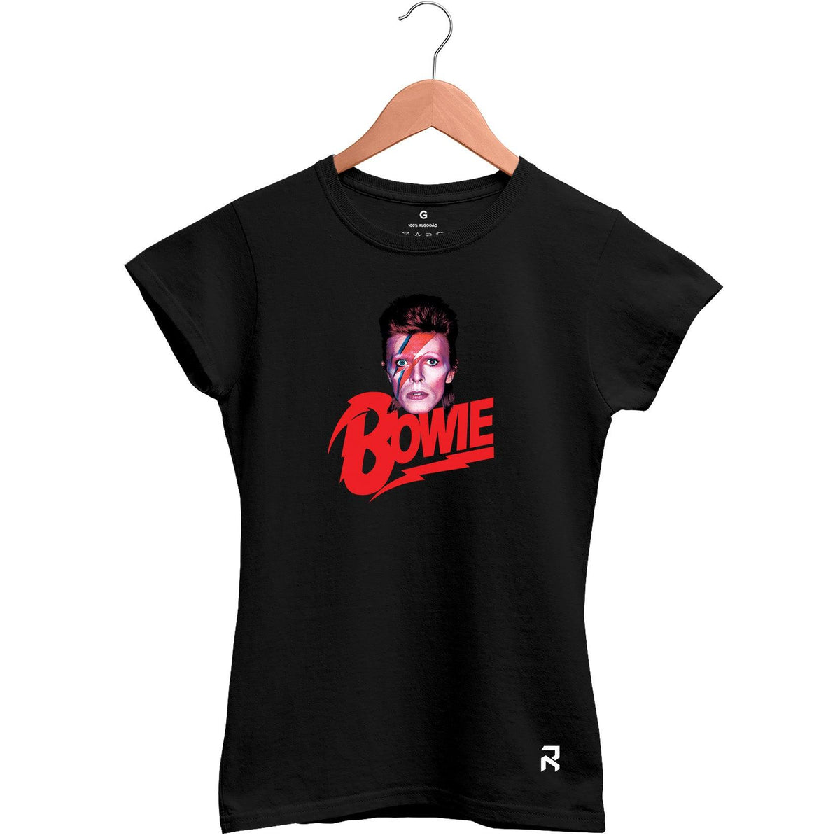 Camiseta Baby Look Feminina David Bowie