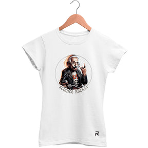 Camiseta Baby Look Feminina Einstein