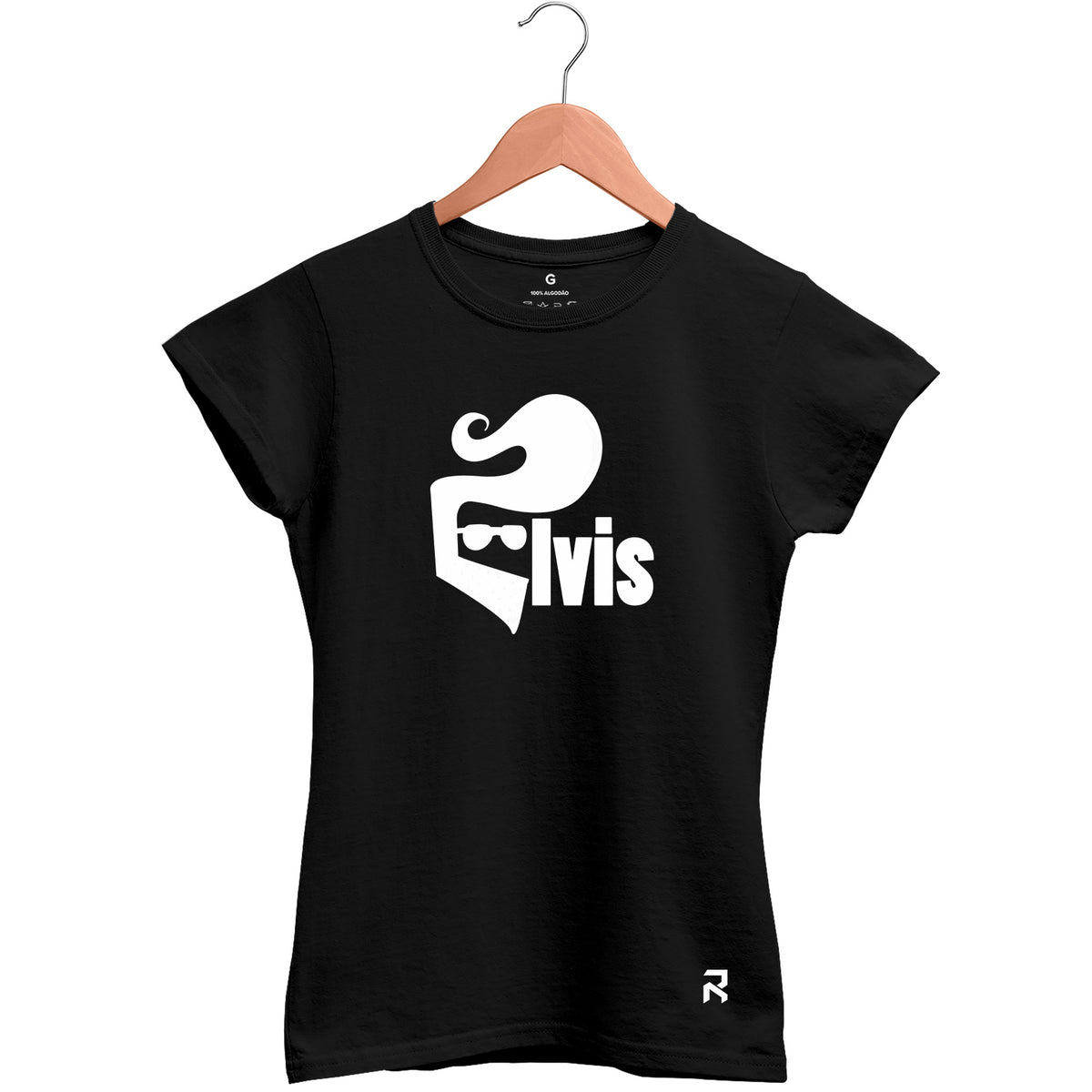 Camiseta Baby Look Feminina Elvis Rei