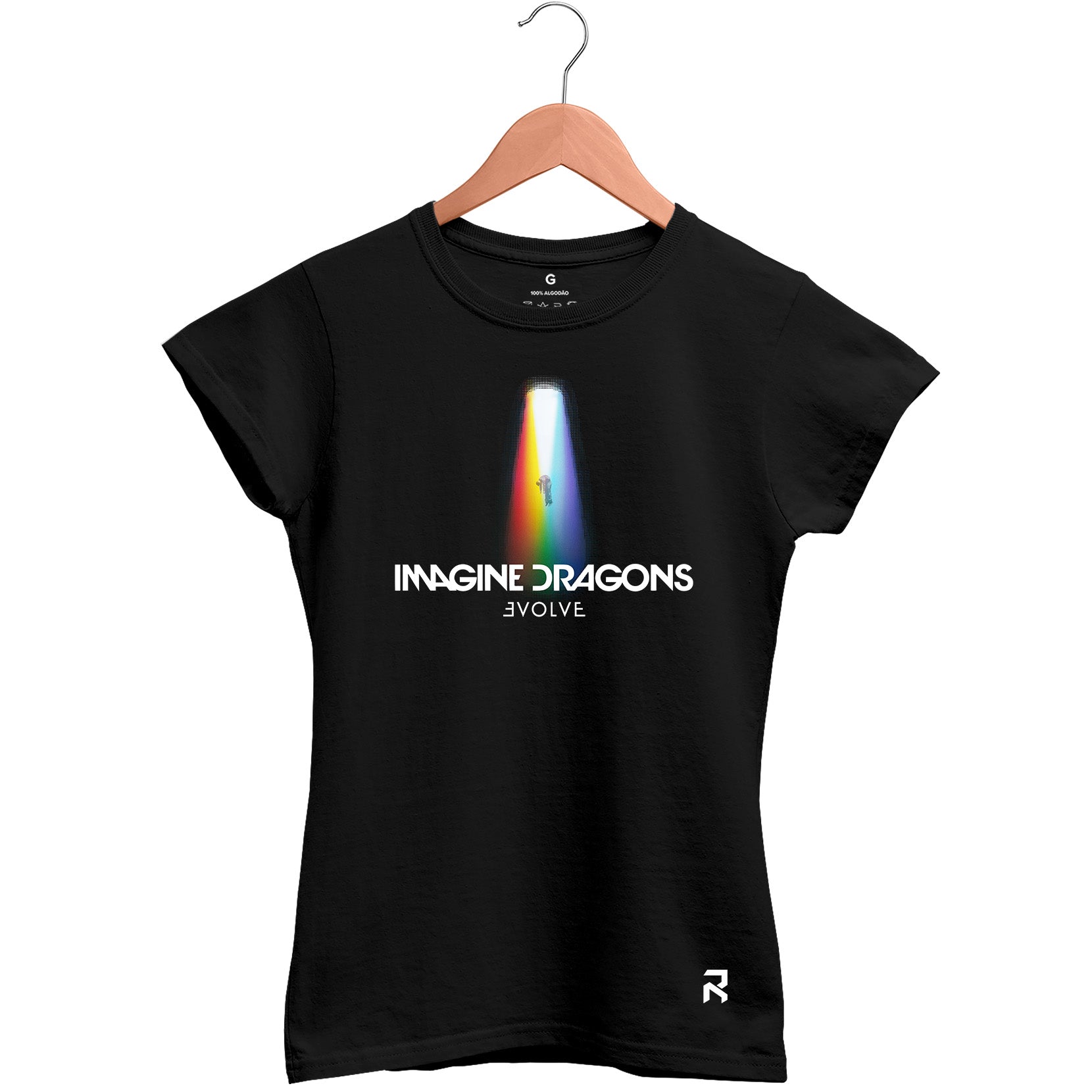 Camiseta Baby Look Feminina Imagine Dragons Evolve