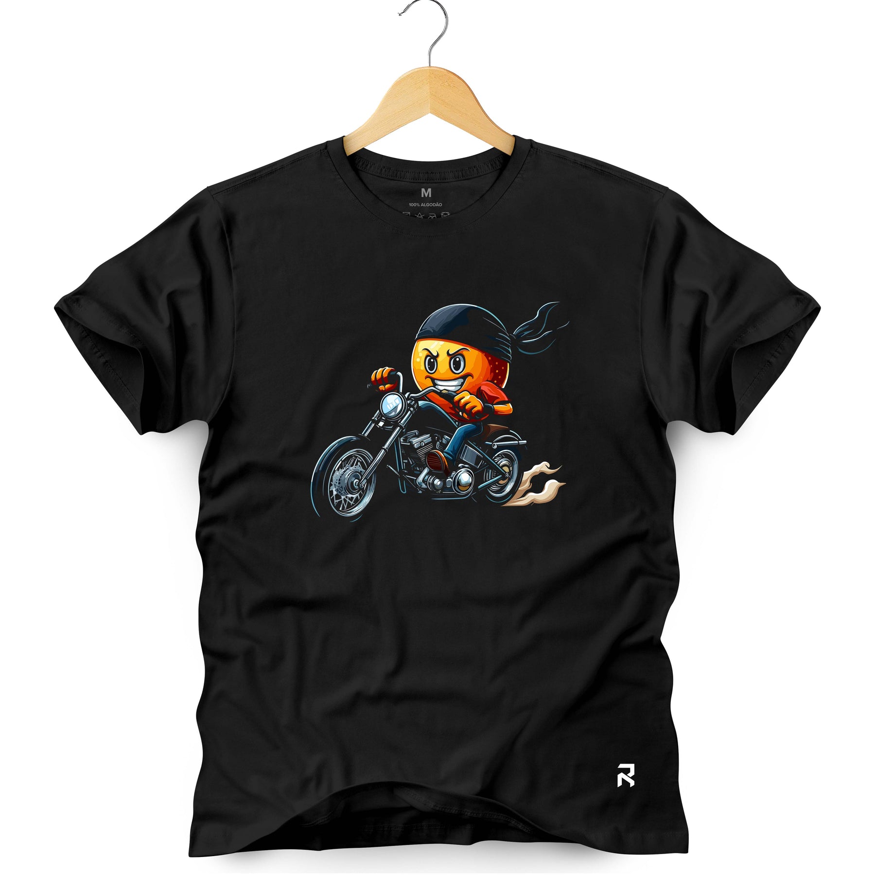 Camiseta Masculina Laranja Moto