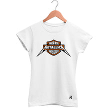 Camiseta Baby Look Feminina Moto Metallica