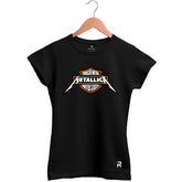 Camiseta Baby Look Feminina Moto Metallica