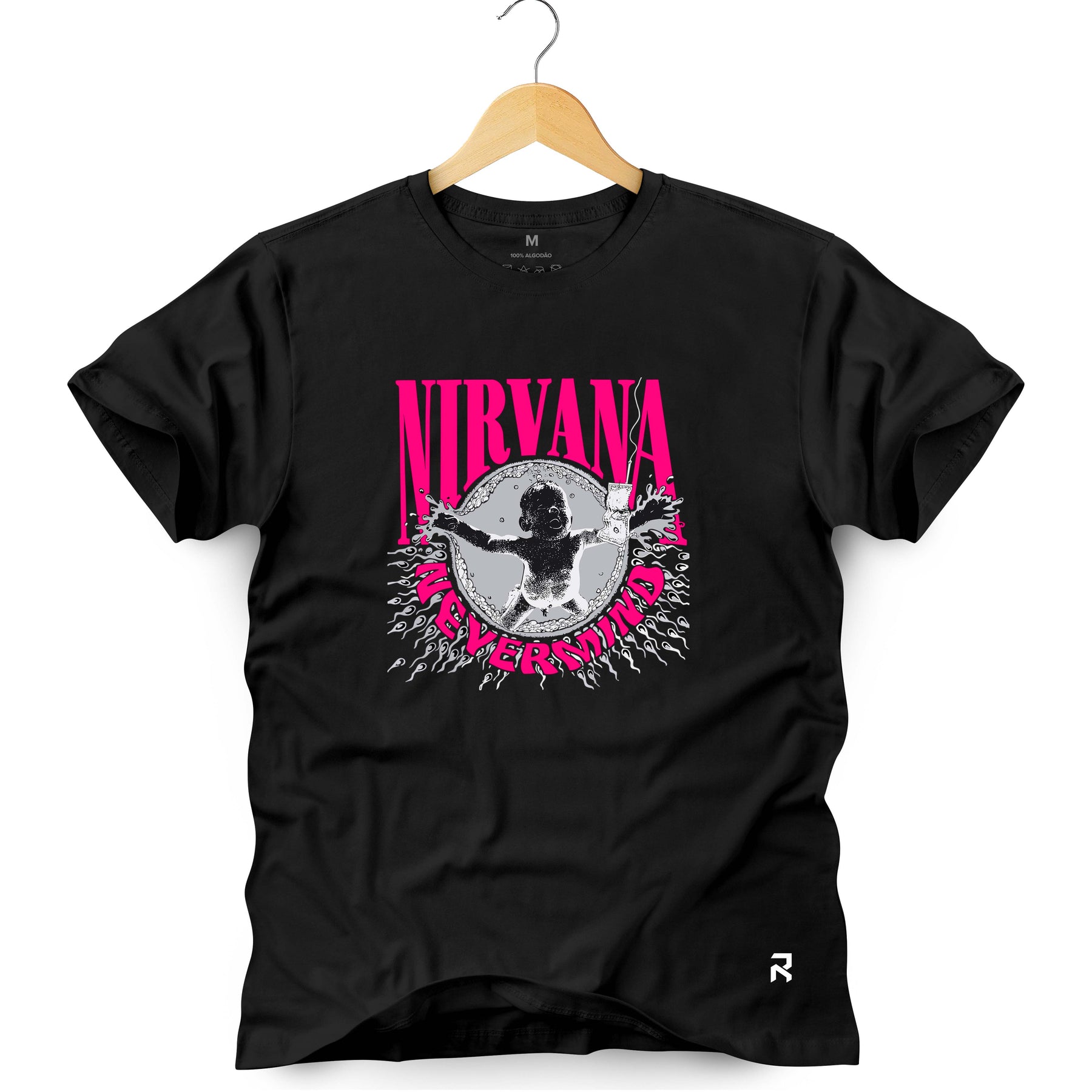 Camiseta Masculina Nirvana Never Mind