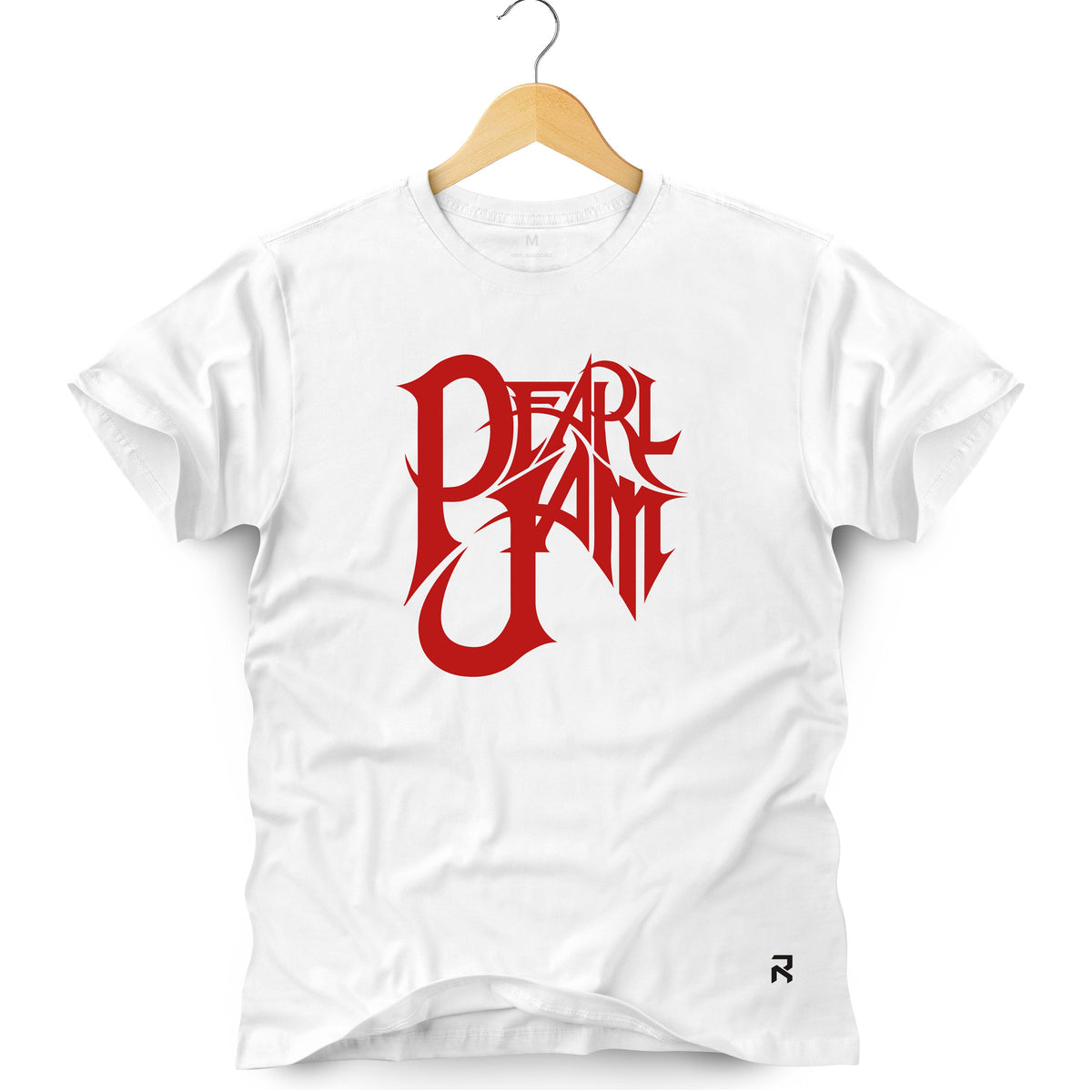 Camiseta Masculina Lettering Pearl Jam