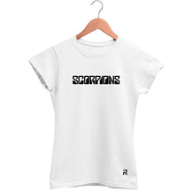 Camiseta Baby Look Feminina Scorpions logo