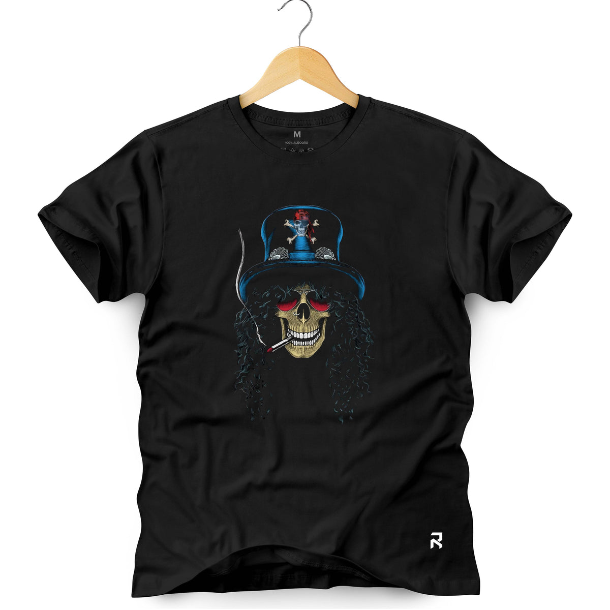 Camiseta Masculina Caveira Slash