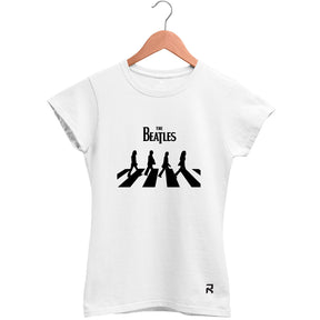 Camiseta Baby Look Feminina The Beatles Abbey Road