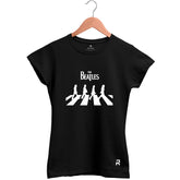 Camiseta Baby Look Feminina The Beatles Abbey Road