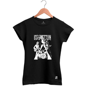 Camiseta Baby Look Feminina Banda Led Zeppelin