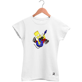 Camiseta Baby Look Feminina Bart Guitar