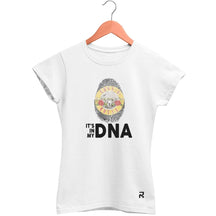 Camiseta Baby Look Feminina Guns DNA - Clube Rock - P - Branca - 