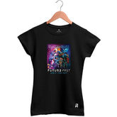 Camiseta Baby Look Feminina Iron Maiden World Tour - Clube Rock - P - Preta - 