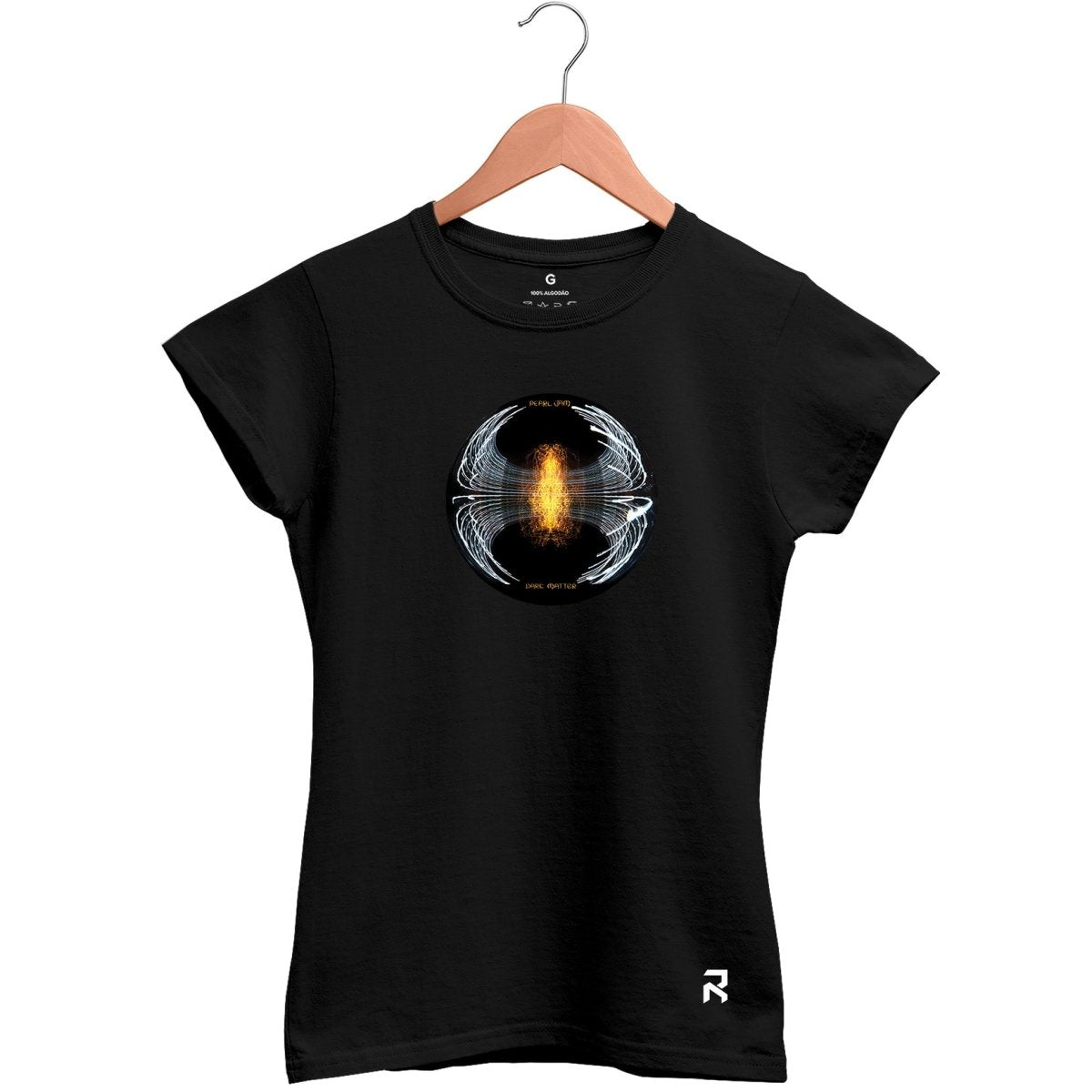 Camiseta Baby Look Feminina Pearl Jam Dark Matter - Clube Rock - P - Preta - 