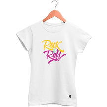 Camiseta Baby Look Feminina Rock & Roll - Clube Rock - P - Branca -