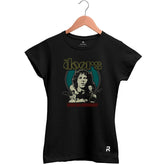 Camiseta Baby Look Feminina The Doors Live - Clube Rock - P - Preta - 