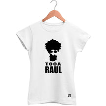 Camiseta Baby Look Feminina Toca Raul - Clube Rock - P - Branca - 