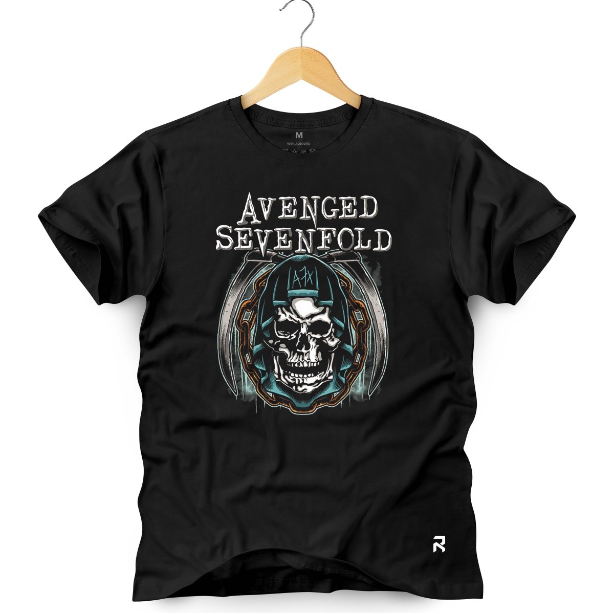 Camiseta Masculina Avenged A7X - Clube Rock - P - Preta - 