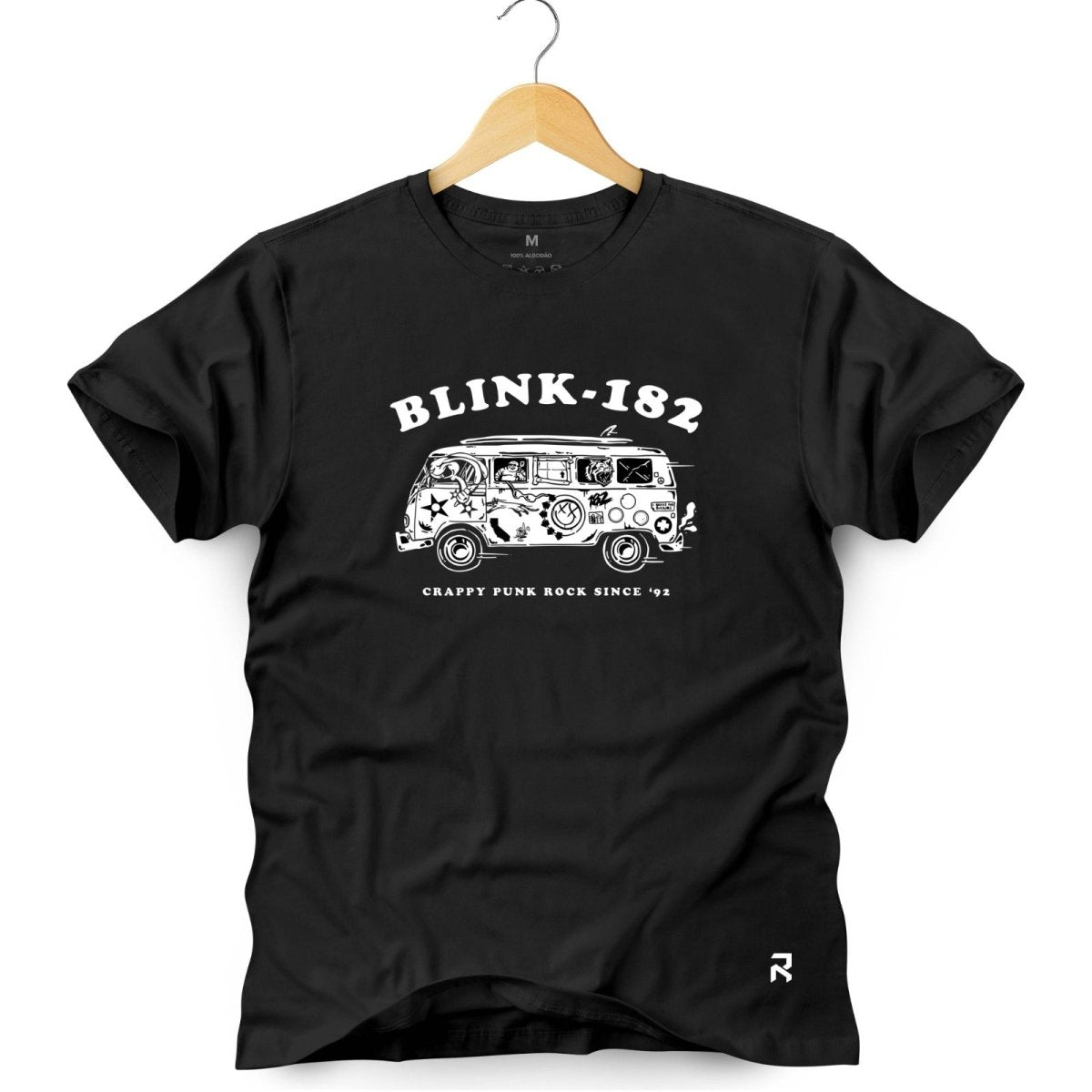 Camiseta Masculina Blink-182 Kombi - Clube Rock - P - Preta -