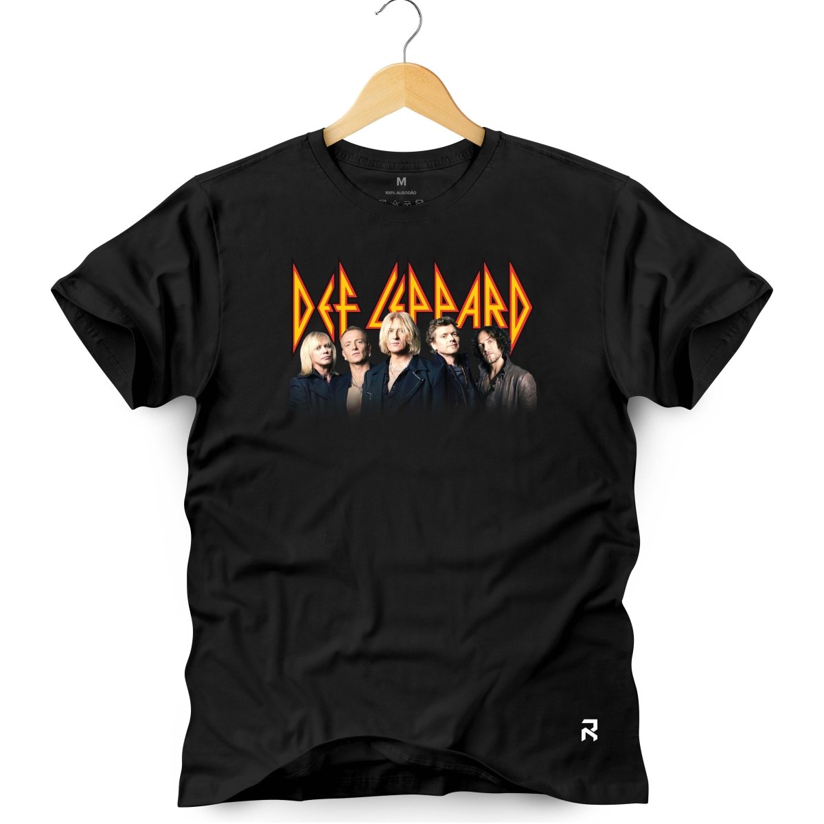 Camiseta Masculina Def Leppard Banda - Clube Rock - P - Preta - 