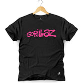 Camiseta Masculina Gorillaz Raiz - Clube Rock - P - Preta -