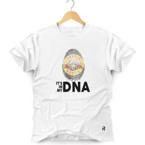 Camiseta Masculina Guns DNA - Clube Rock - P - Branca - 