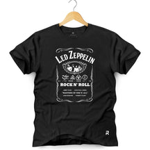 Camiseta Masculina Led Zeppelin Jack - Clube Rock - P - Preta -