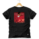 Camiseta Masculina Lenny Kravitz on paint - Clube Rock - P - Preta - 