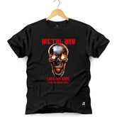 Camiseta Masculina Metal Dad - Clube Rock - P - Preta - 