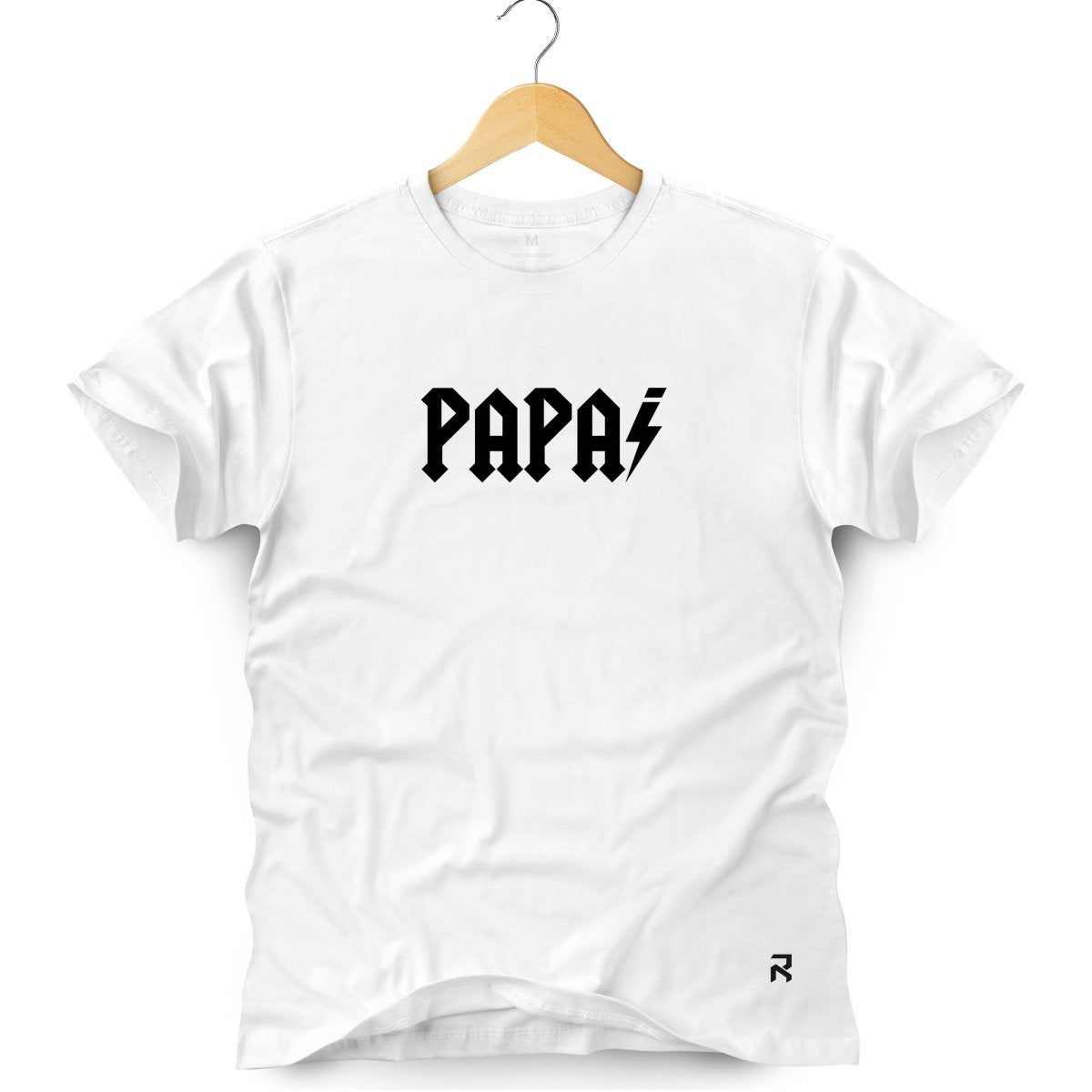 Camiseta Masculina Papai - Clube Rock - P - Branca - 