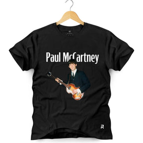 Camiseta Masculina Paul McCartney - Clube Rock - P - Preta - 