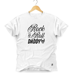 Camiseta Masculina Rock n Roll Daddy - Clube Rock - P - Branca - 