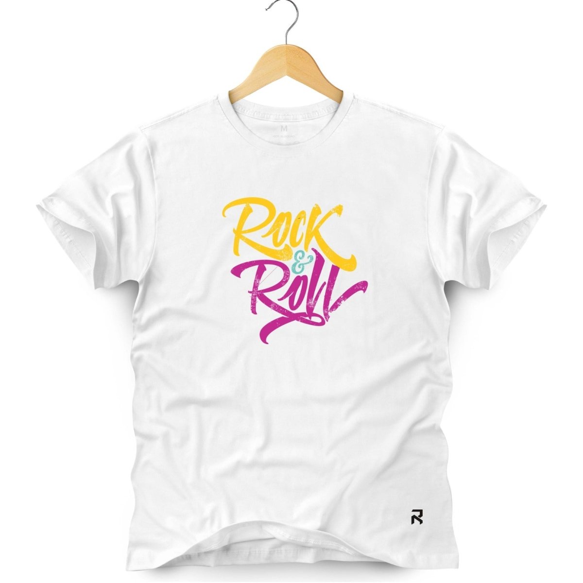 Camiseta Masculina Rock & Roll - Clube Rock - P - Branca -