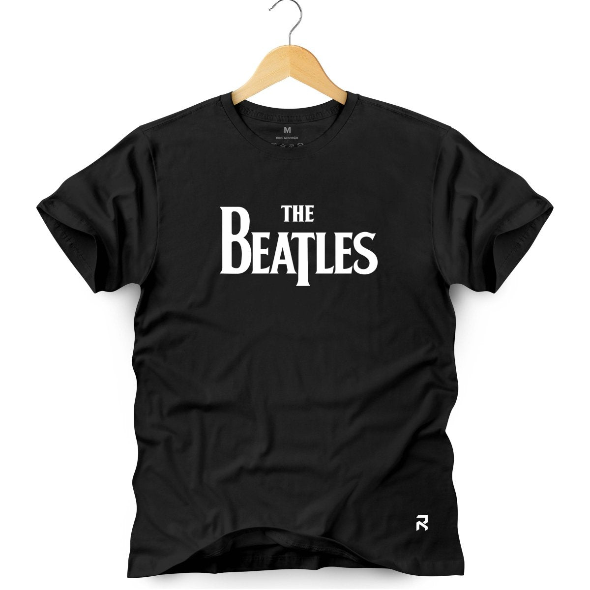 Camiseta Masculina The Beatles Raiz - Clube Rock - P - Preta -