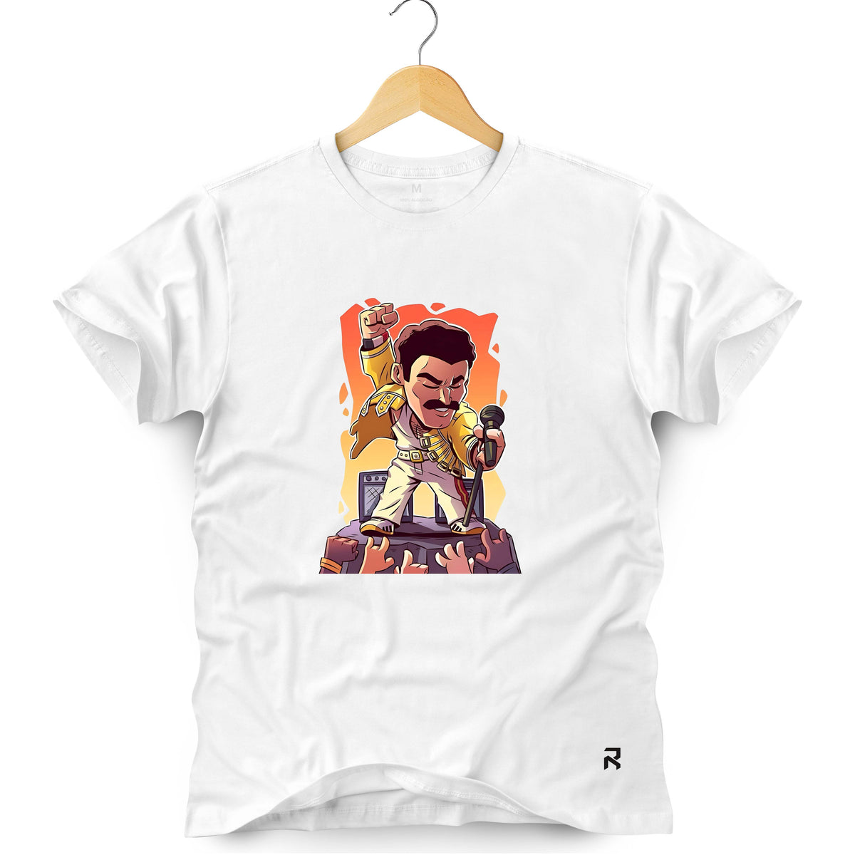 Camiseta Masculina Caricatura Freddie Mercury