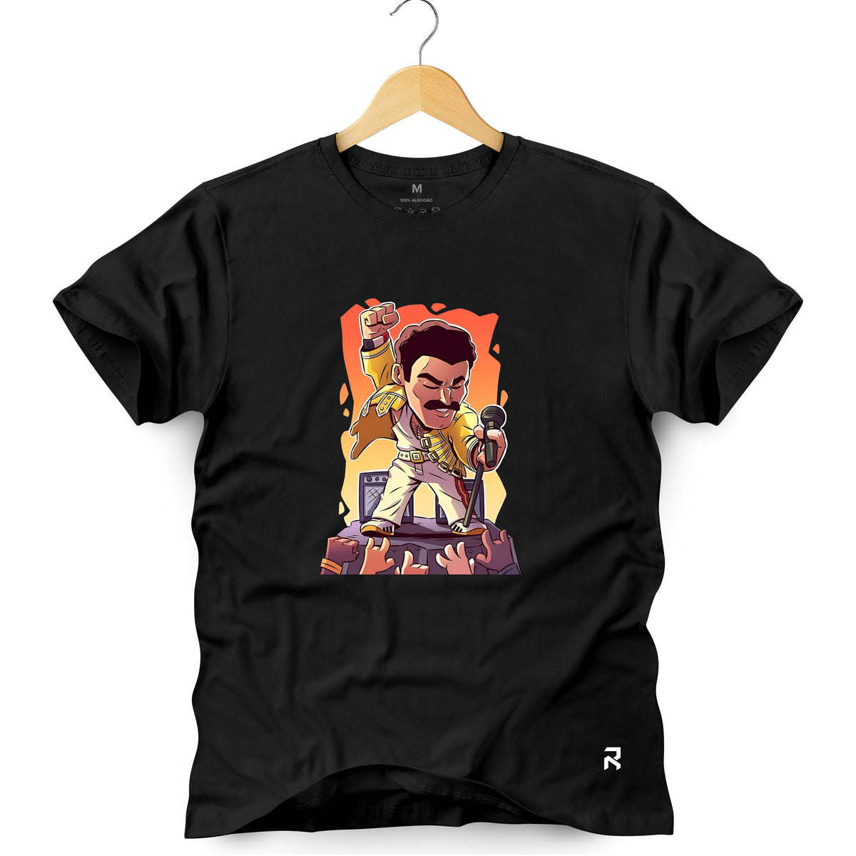 Camiseta Masculina Caricatura Freddie Mercury