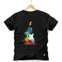 Camiseta Masculina Guitarras Cores