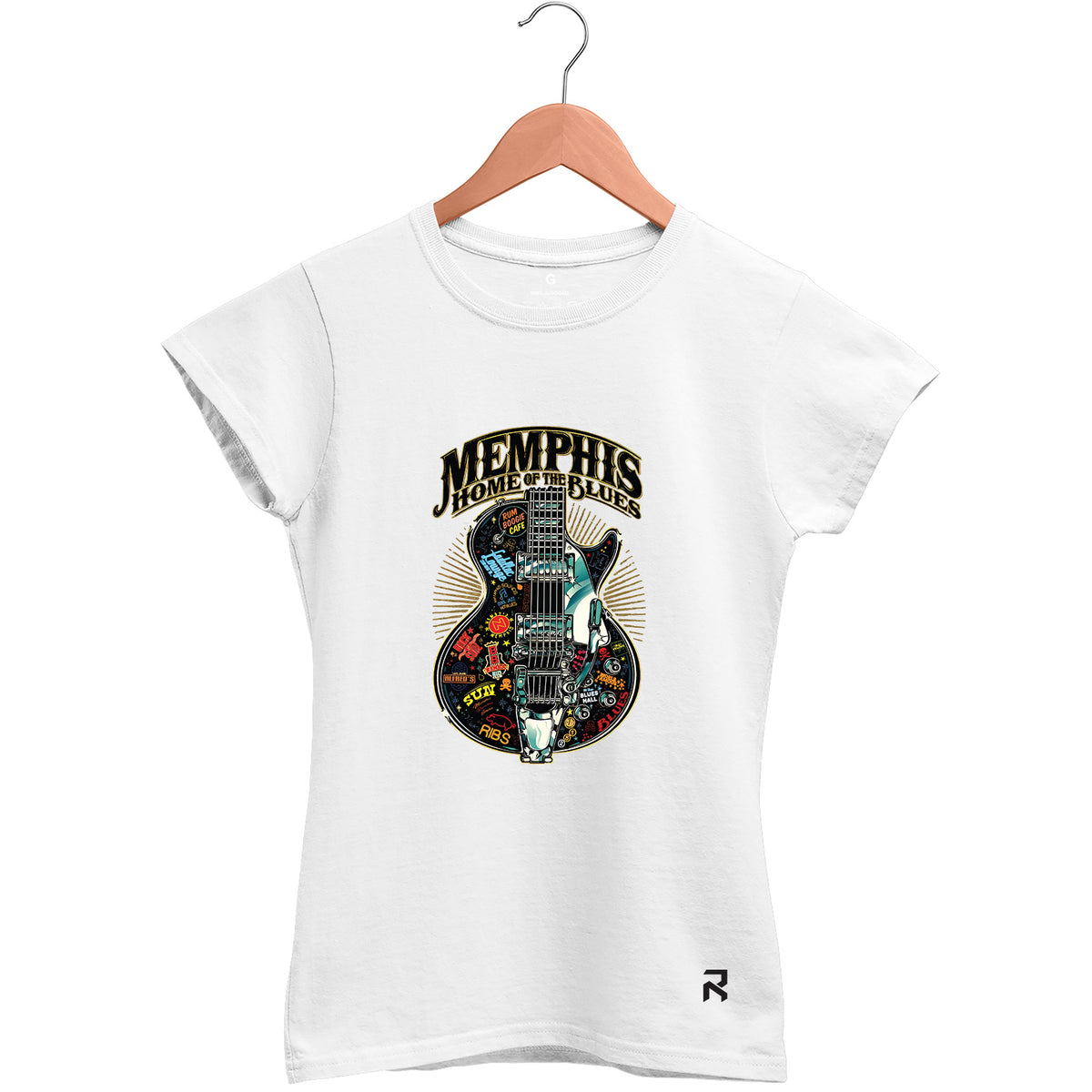 Camiseta Baby Look Feminina Memphis