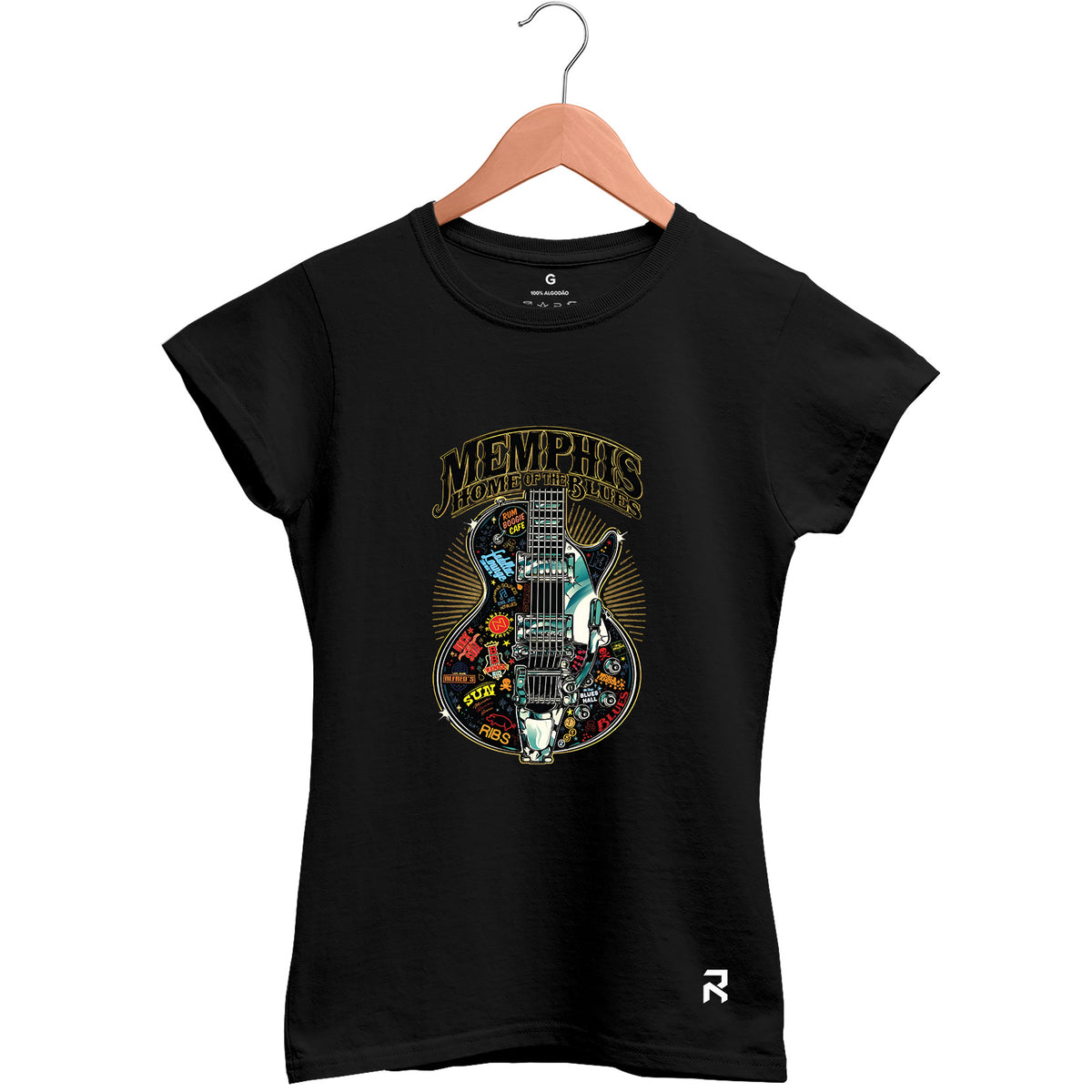 Camiseta Baby Look Feminina Memphis