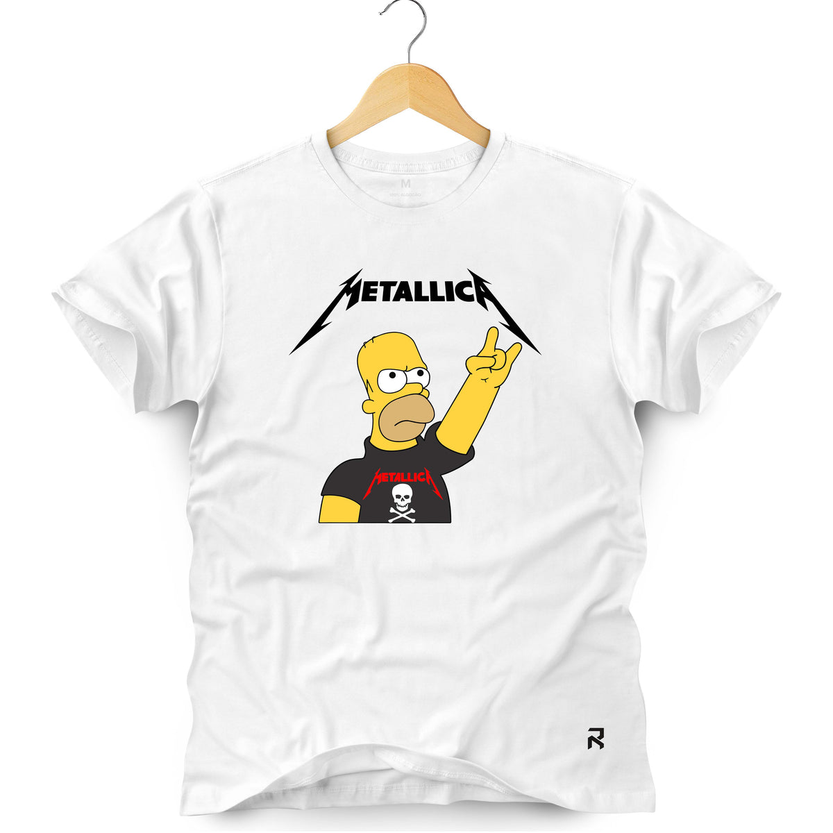 Camiseta Masculina Metallica Homer