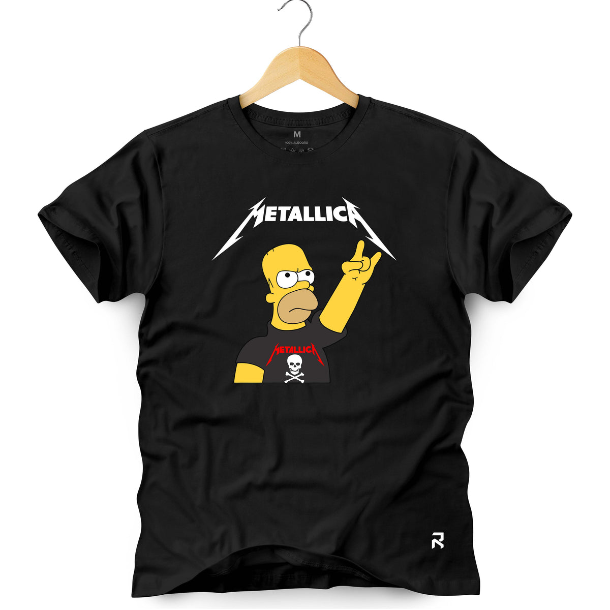 Camiseta Masculina Metallica Homer