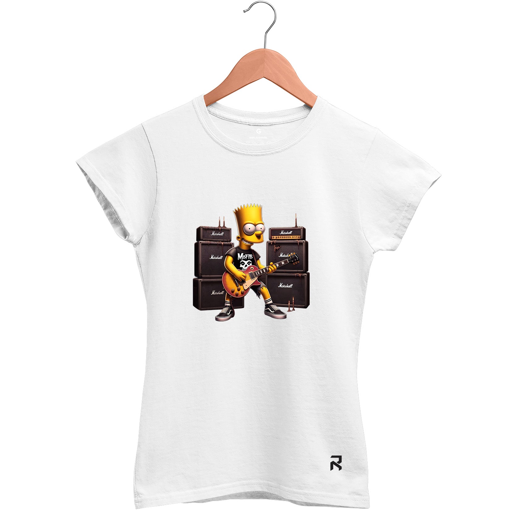 Camiseta Baby Look Feminina Metal Bart