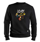 Moletom ACDC Simpsons Unissex - Clube Rock - P-MASC-002-PT - P - Preto -