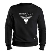 Moletom Bon Jovi Unissex - Clube Rock - P-MASC-002-PT - P - Preto -