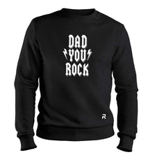 Moletom Dad You Rock Unissex - Clube Rock - P - Preto - 