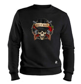 Moletom Guns N´Roses Flower Unissex - Clube Rock - P-MASC-002-PT - P - Preto -