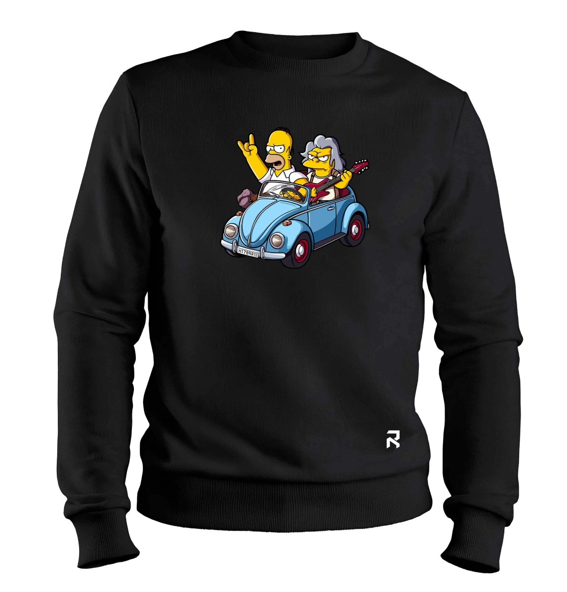 Moletom Homer Rockeiro Unissex - Clube Rock - P-MASC-002-PT - P - Preto -